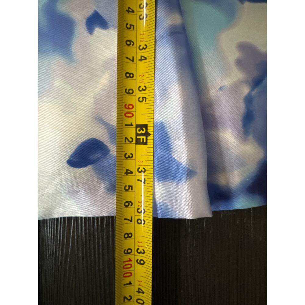 Connected Blue Cocktail Dress Pockets Watercolor Floral Sleeveless Office NWT 12 - Picture 7 of 11